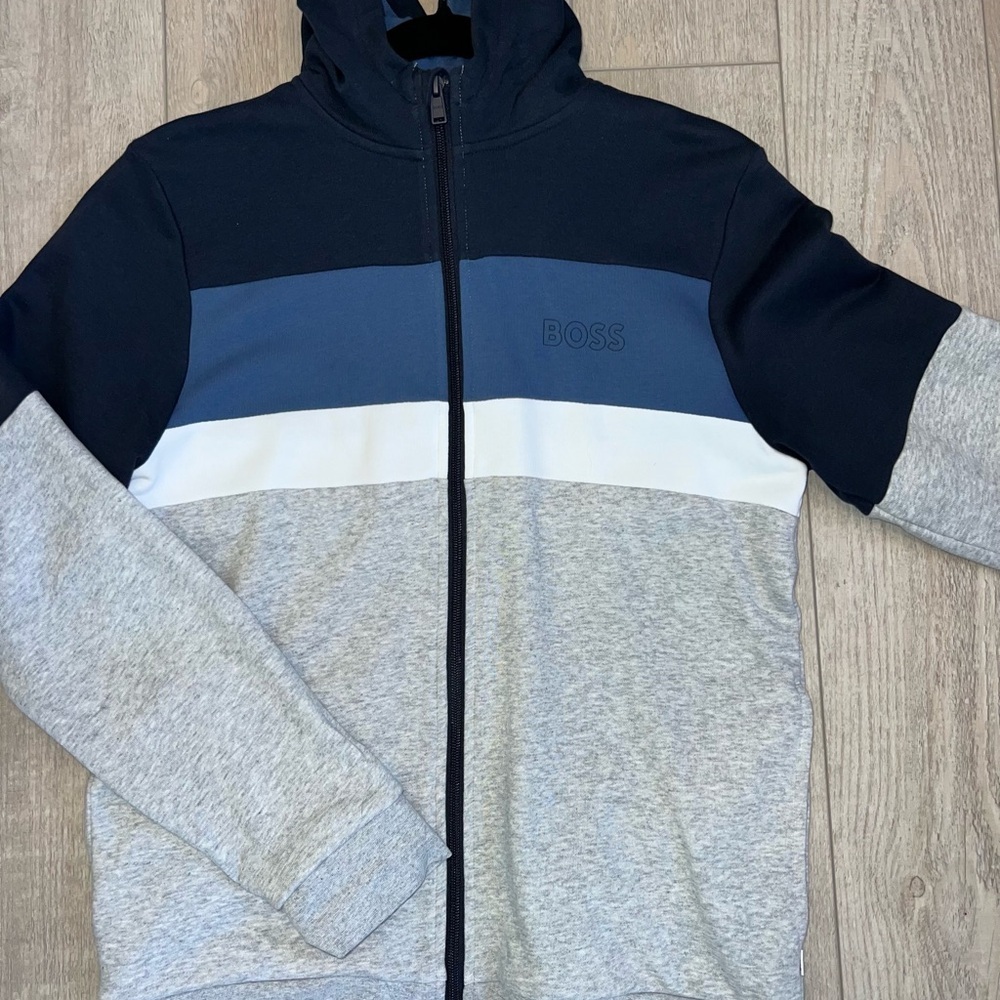 Boys size L Boss Hoodie Zip up